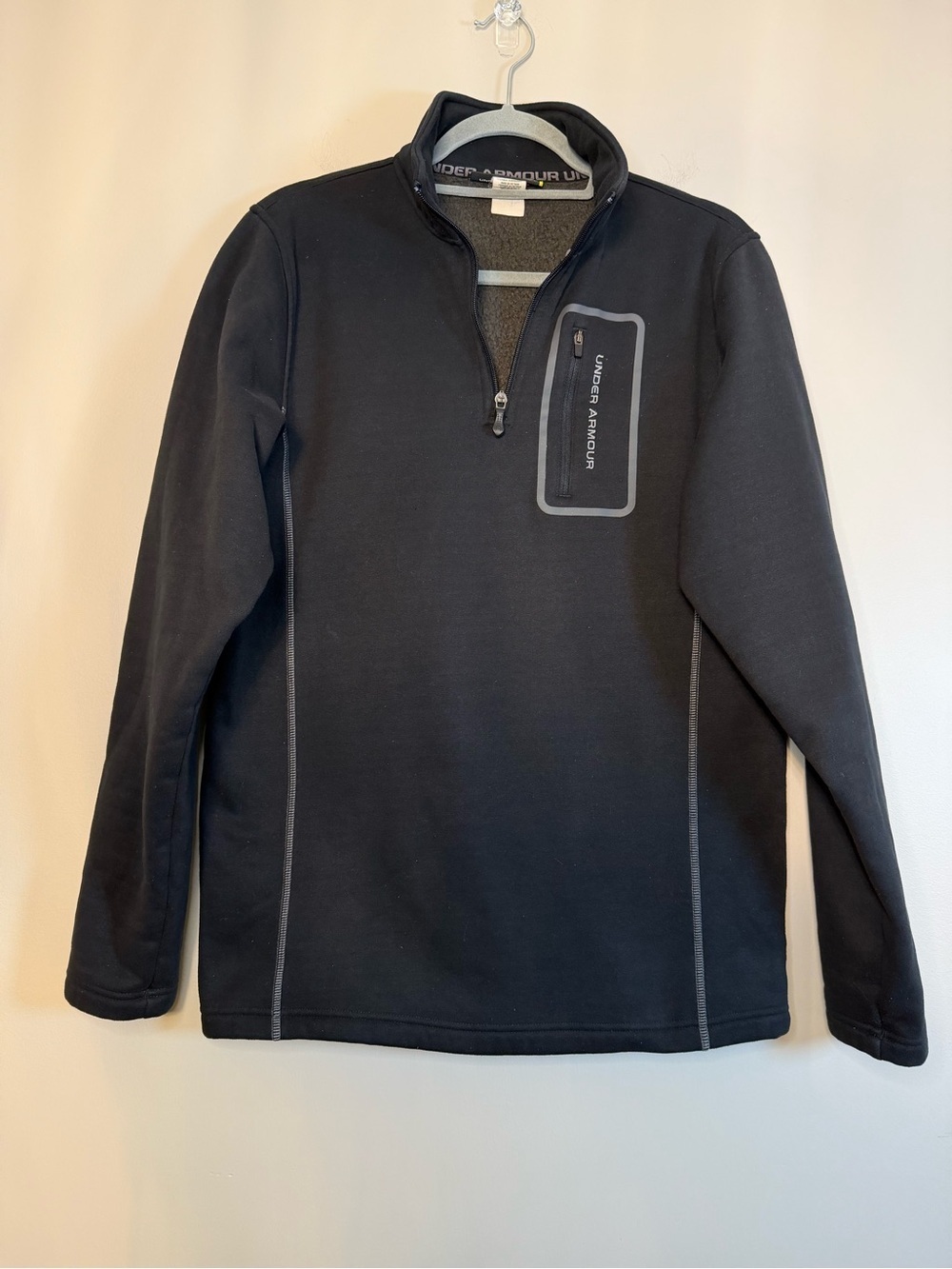 Under Armour Black & Gray Half-Zip Pullover